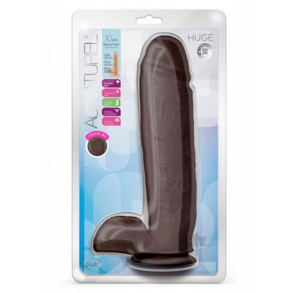 Au Naturel Huge 10 Chocolate - Realistic Dildos & Dongs