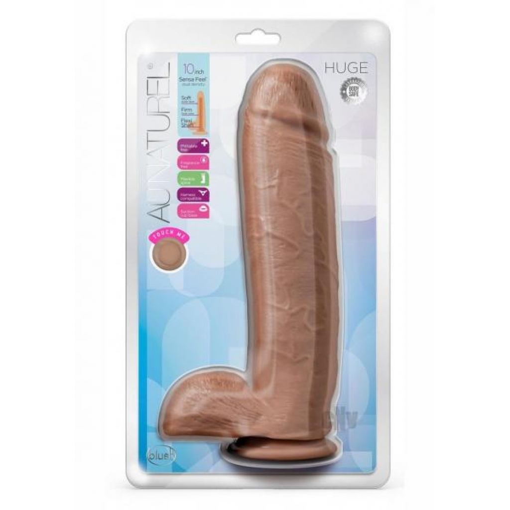 Au Naturel Huge 10 Mocha - Realistic Dildos & Dongs