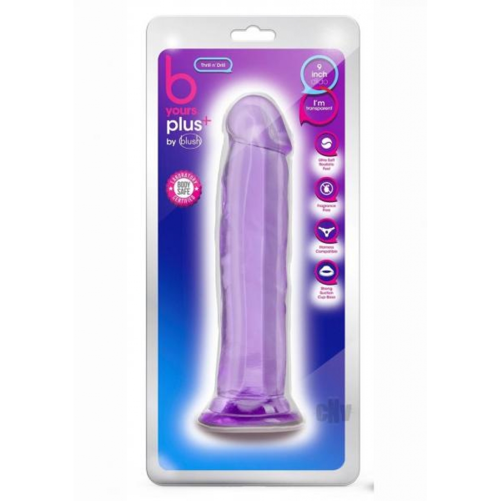 B Yours Plus Thrill N Drill Purple - Realistic Dildos & Dongs