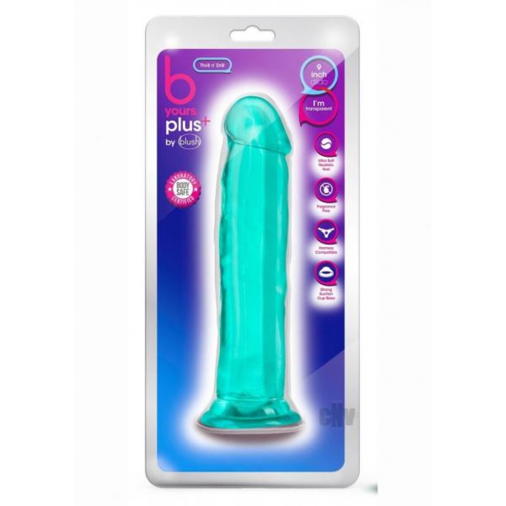 B Yours Plus Thrill N Drill Teal - Realistic Dildos & Dongs