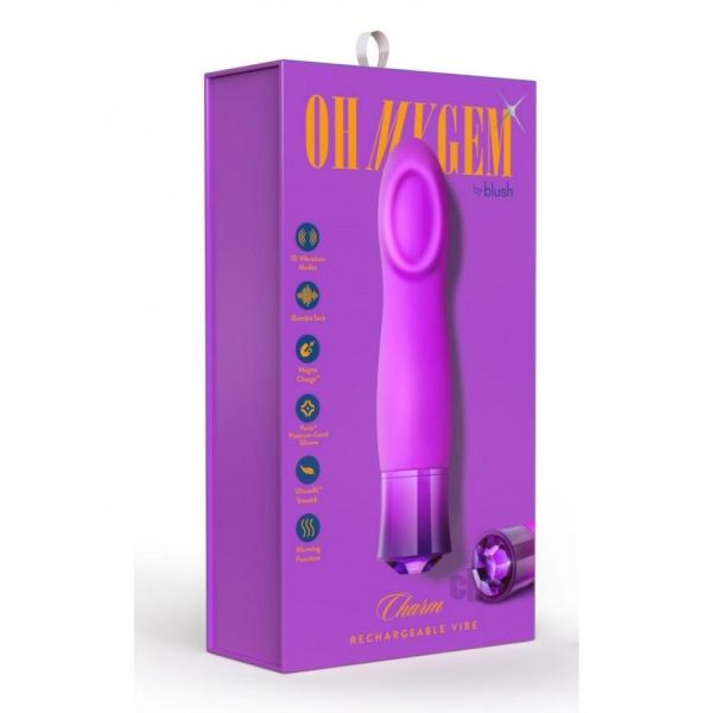 Oh My Gem Charm Amethyst - Modern Vibrators