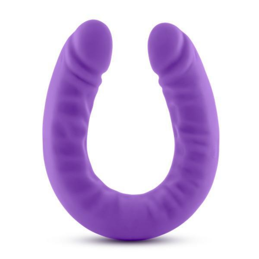 Ruse 18 inches Silicone Slim Double Dong Purple - Double Dildos