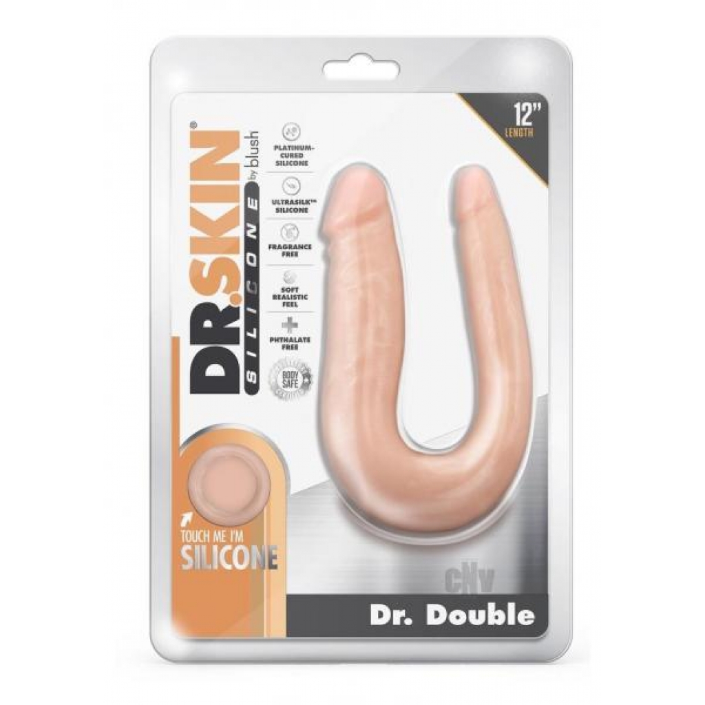 Dr Skin Silic Dr Double 12 Dong Vanilla - Double Dildos