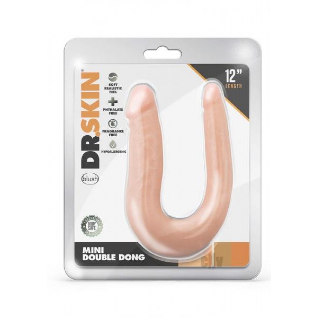 Dr Skin Mini Double Dong Vanilla - Double Dildos