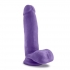 Au Naturel Bold Pleaser 7 inches Dildo Purple - Realistic Dildos & Dongs