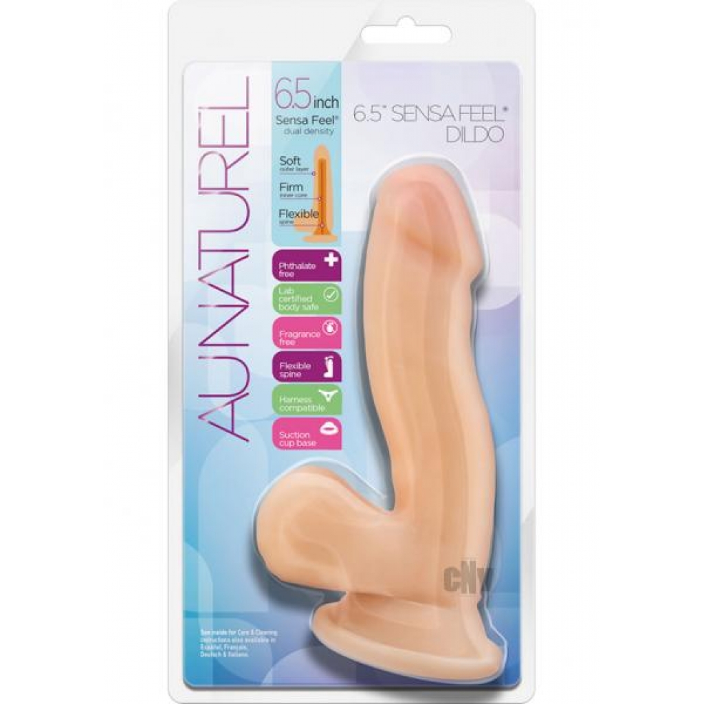 Au Naturel Sensa Feel Dildo 6.5 Beige - Realistic Dildos & Dongs