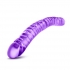 B Yours 18 inches Double Dildo Purple - Double Dildos