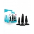 Anal Adventures Basic Plug Kit Black - Anal Plugs