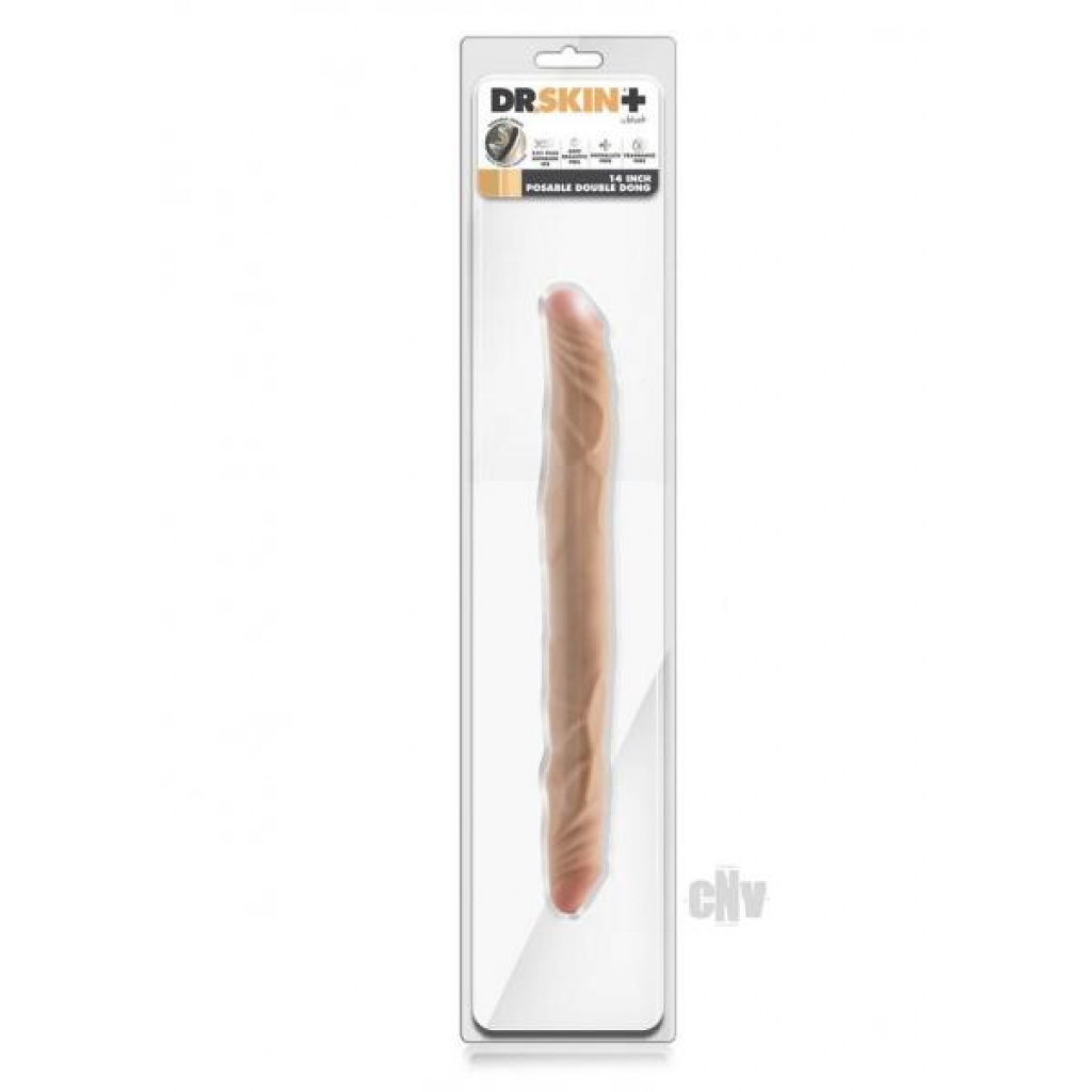 Dr Skin Plus Posable Dbl Dong 14 Van - Double Dildos