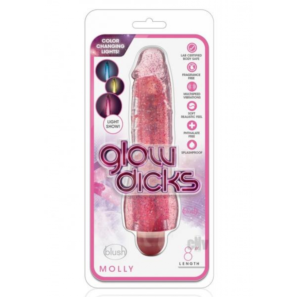 Glow Dicks Molly Glittervibe - Pink