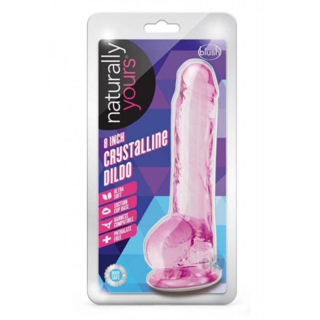 Naturally Yours Crystalline 8 Rose - Realistic Dildos & Dongs