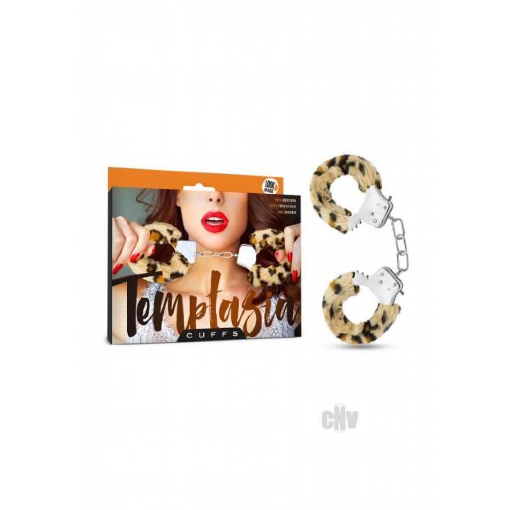 Temptasia Furry Cuffs Leopard - Handcuffs