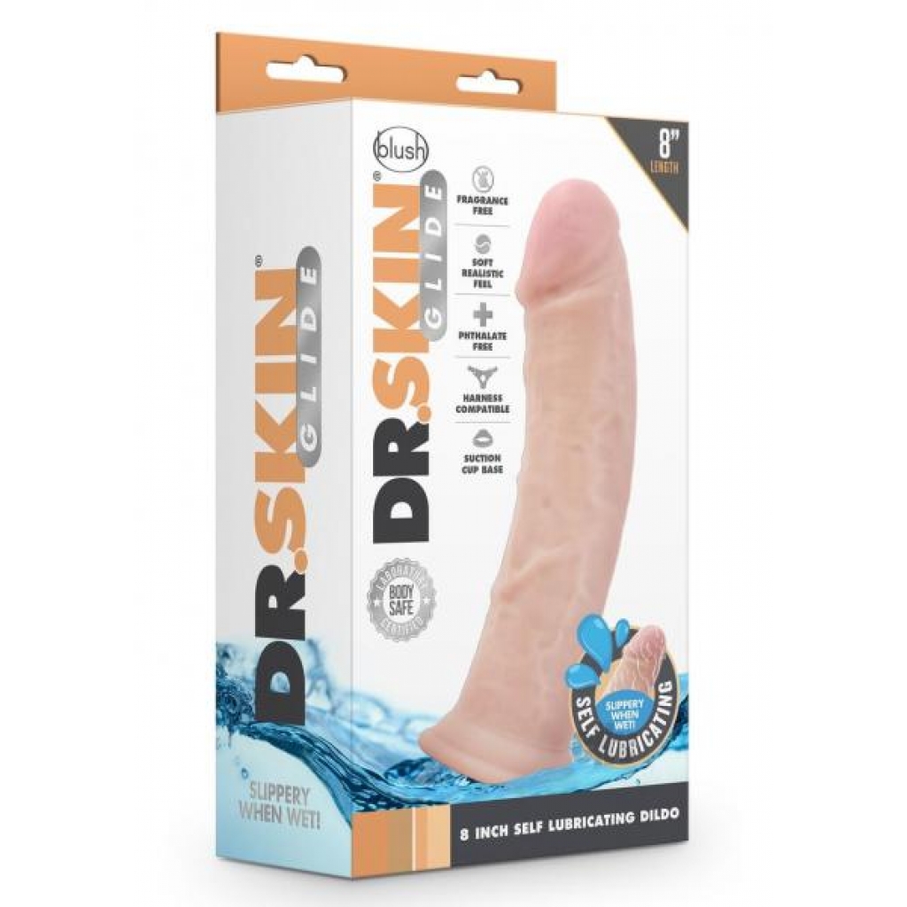 Dr Skin Glide Self Lube Dildo 8 Van - Realistic Dildos & Dongs