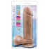 Au Naturel 9.5 inches Dildo with Suction Mocha Tan - Realistic Dildos & Dongs