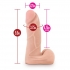 X5 5.5 inch Natural Feel Dildo with Flexible Internal Spine - Realistic Dildos & Dongs