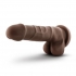 Dr Skin Basic 7 inches Chocolate Brown Dildo - Realistic Dildos & Dongs