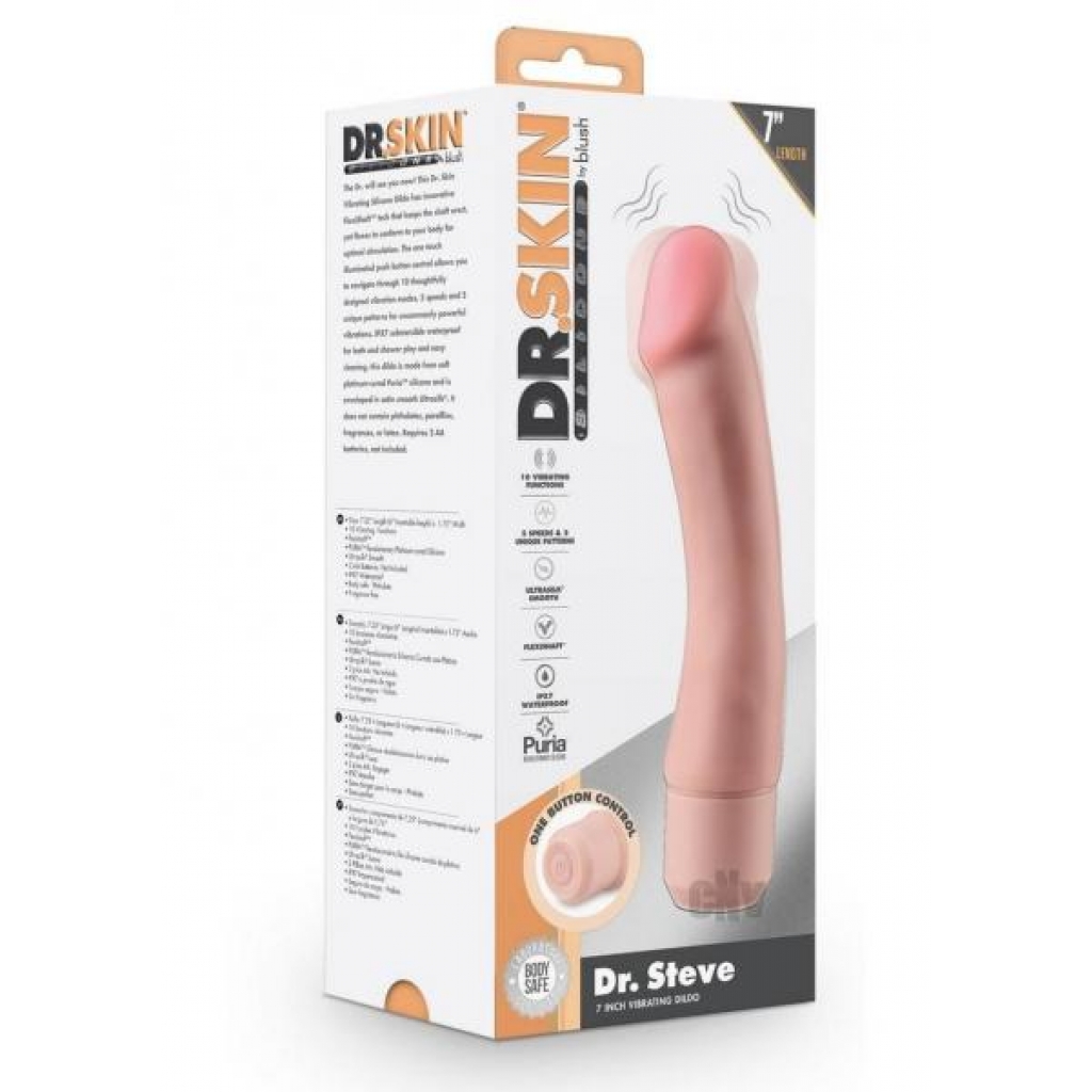 Dr Skin Silic Dr Steve Vibrate 7 Beige - Realistic