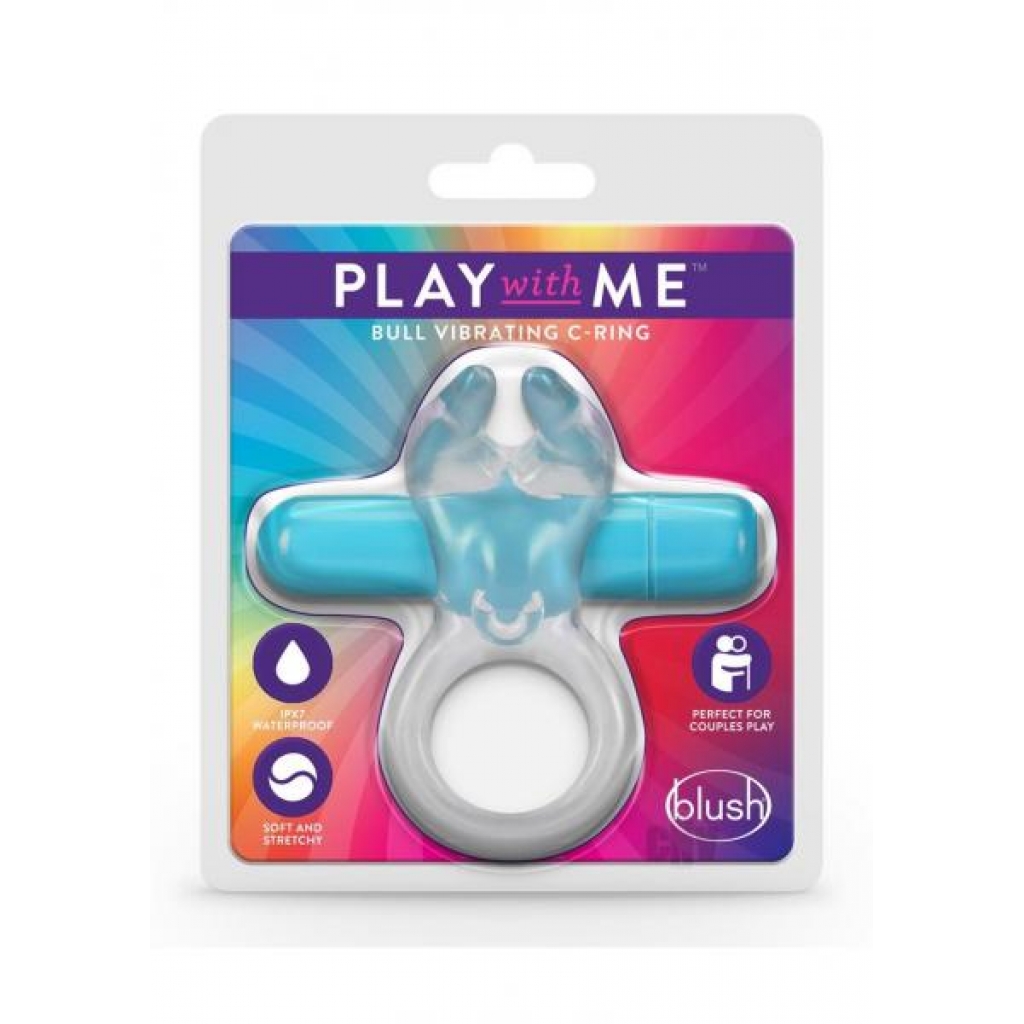 Play With Me Bull Vibe C-Ring - Blue