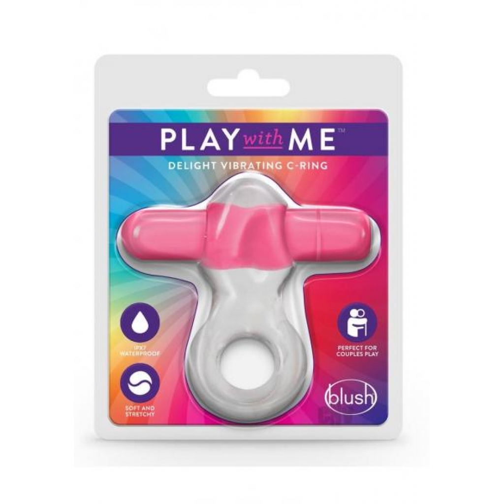 Play With Me Delight Vibe Cring Pink - Couples Penis Rings