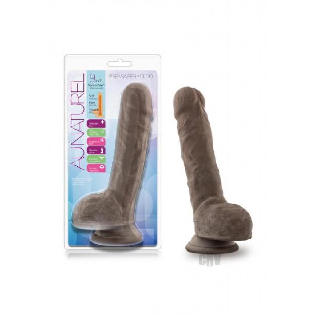 Au Naturel Sensa Feel Dildo Chocolate 9 - Realistic Dildos & Dongs