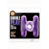 Double Play Dual Vibrating Cock Ring Purple - Couples Vibrating Penis Rings