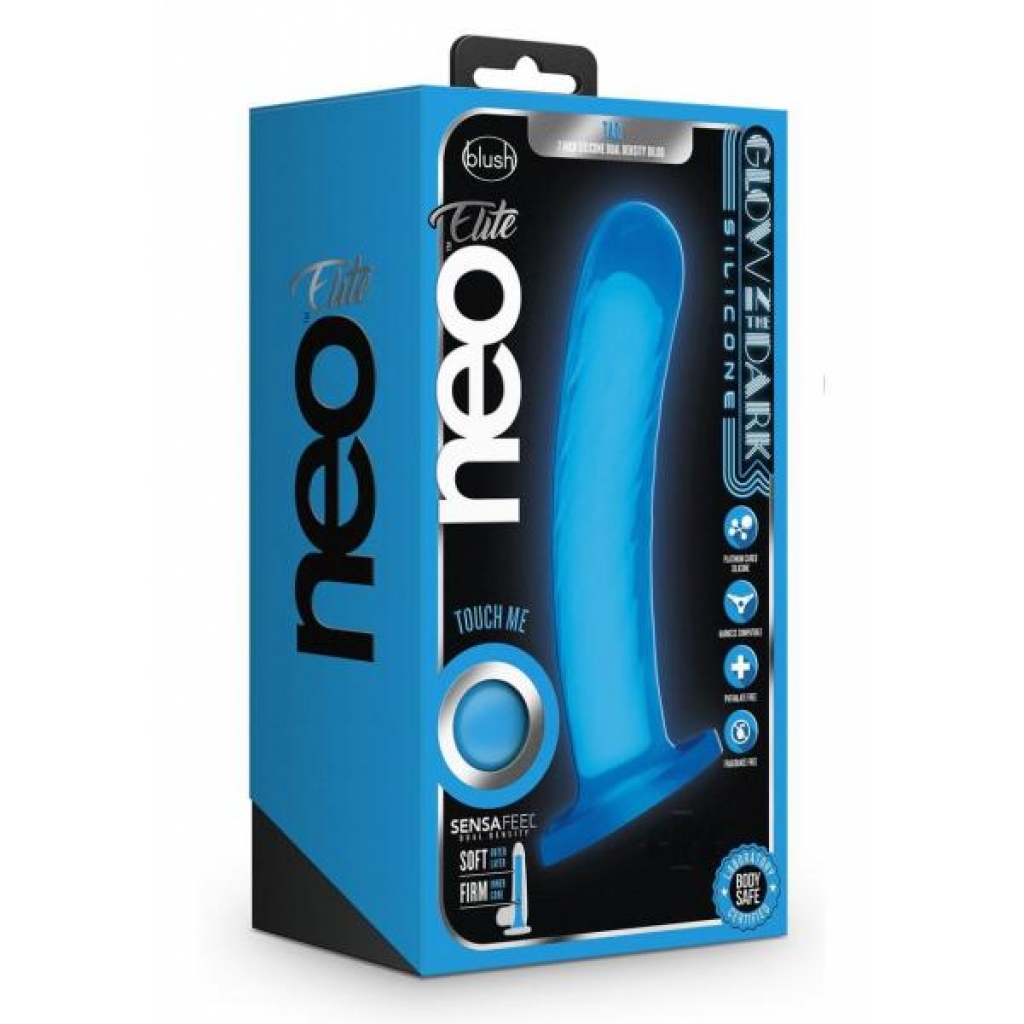 Neo Elite Gitd Tao Dildo 7 Blue - Realistic Dildos & Dongs