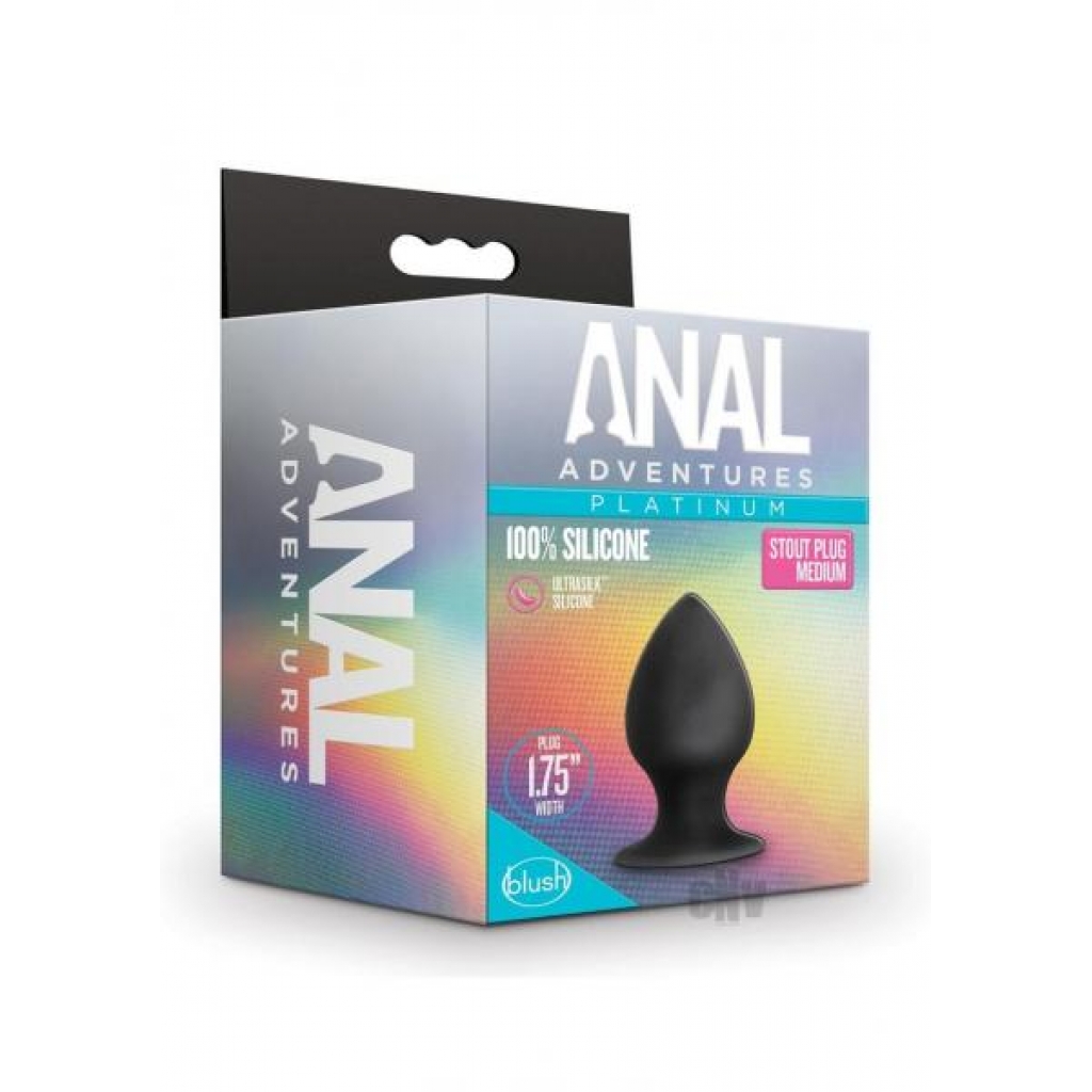 Anal Adventure Platinum Stout Plug Md - Anal Plugs