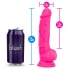 Neo Elite 7.5 inches Dual Density Cock with Balls Pink - Realistic Dildos & Dongs