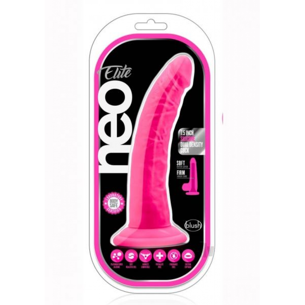 Neo Elite Ddense Cock 7.5 Pink - Realistic Dildos & Dongs