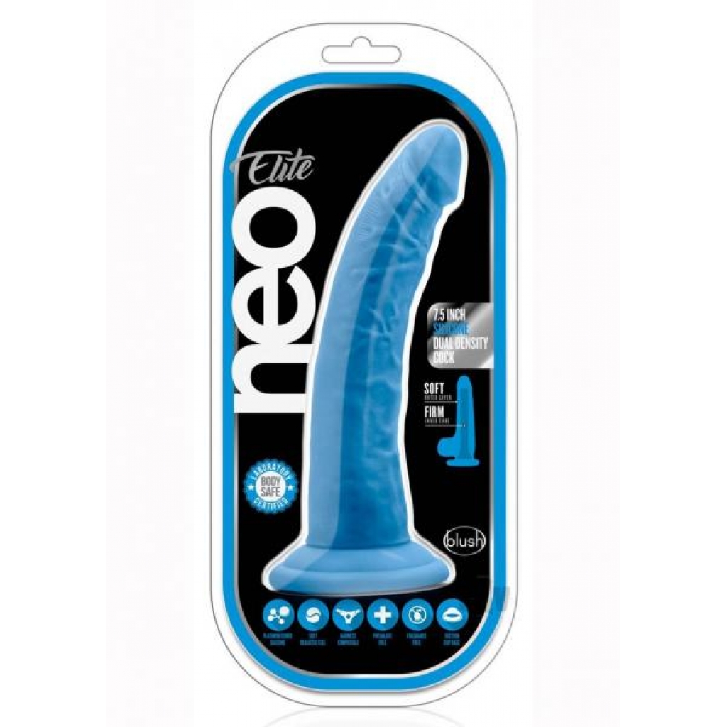 Neo Elite Ddense Cock 7.5 Blue - Realistic Dildos & Dongs