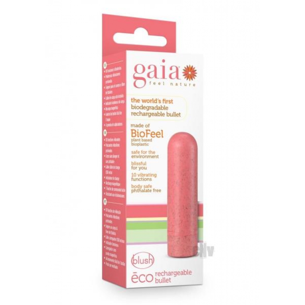 Gaia Eco Recharge Bullet Coral - Bullet Vibrators