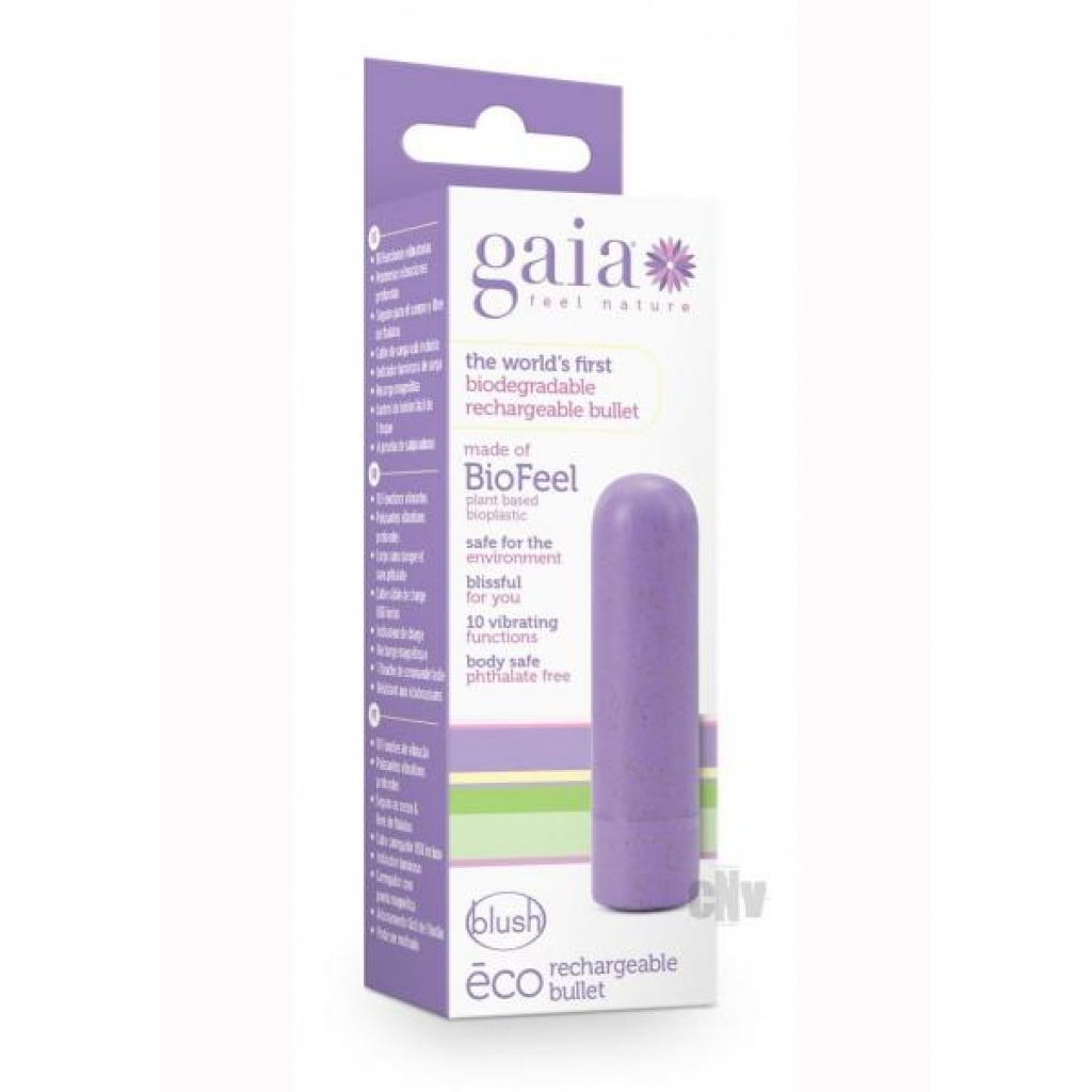 Gaia Eco Recharge Bullet Lilac - Bullet Vibrators