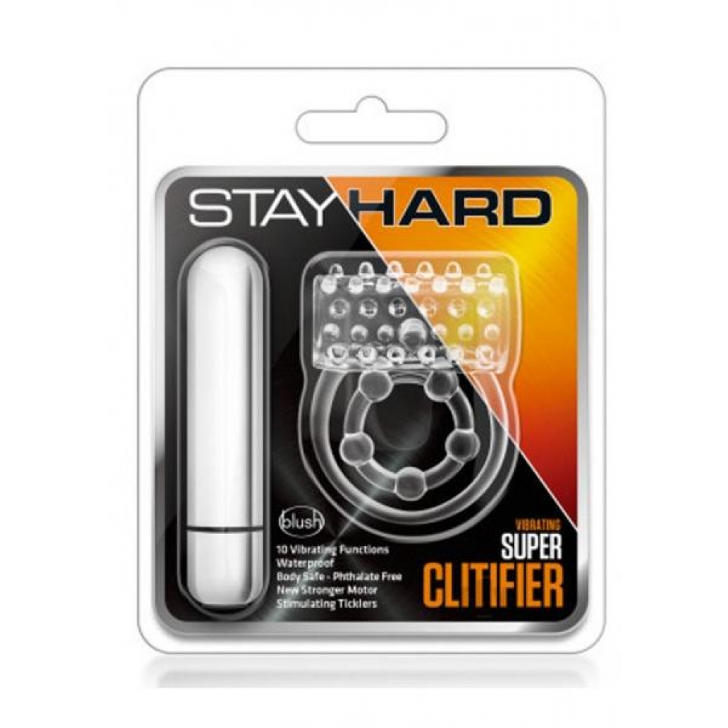 Stay Hard Vibrating Super Clitifier Clea - Couples Vibrating Penis Rings