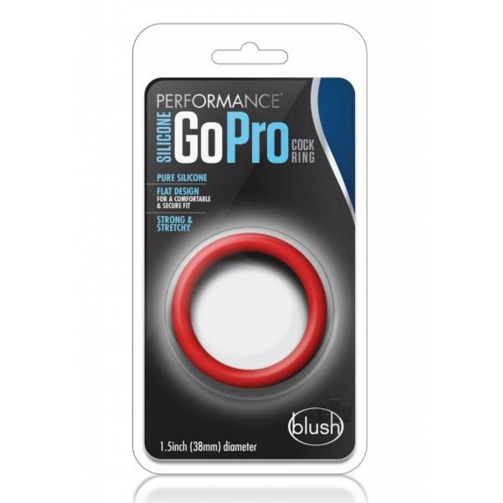 Performance Silicone Go Pro Cockring Red - Classic Penis Rings