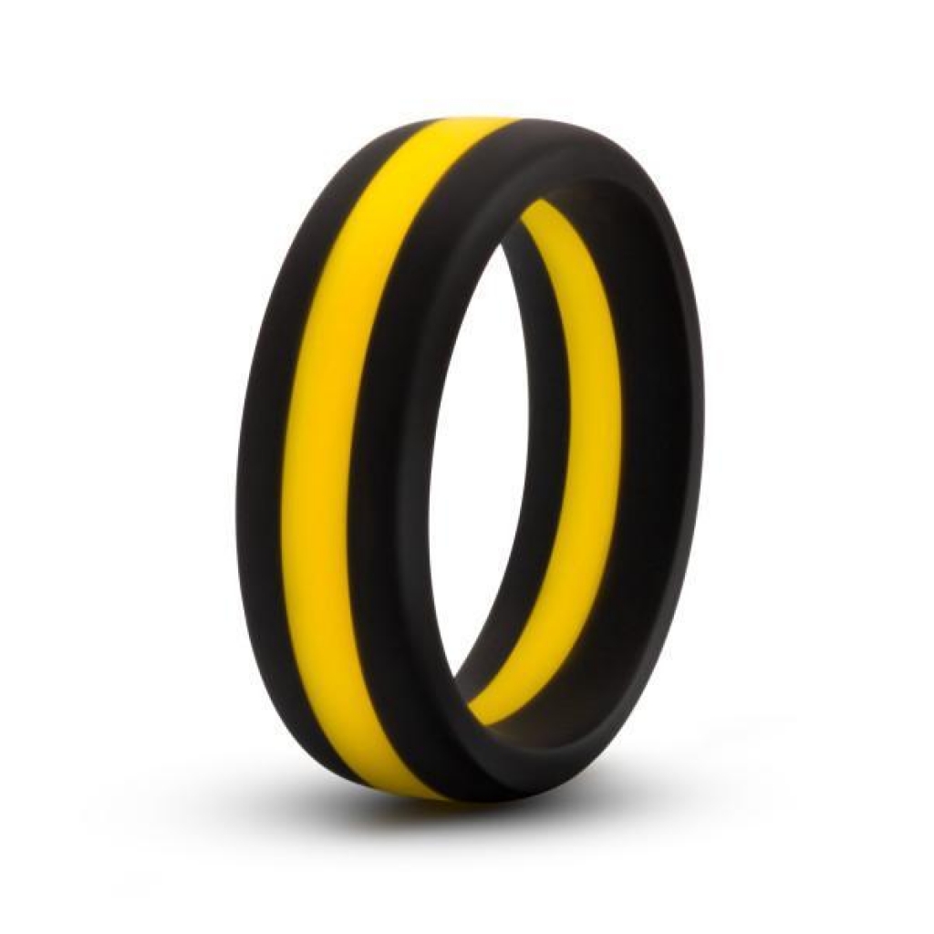 Performance Silicone Go Pro Cock Ring Black Gold - Classic Penis Rings