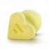 Naughty Candy Hearts Yellow Butt Plug - Anal Plugs