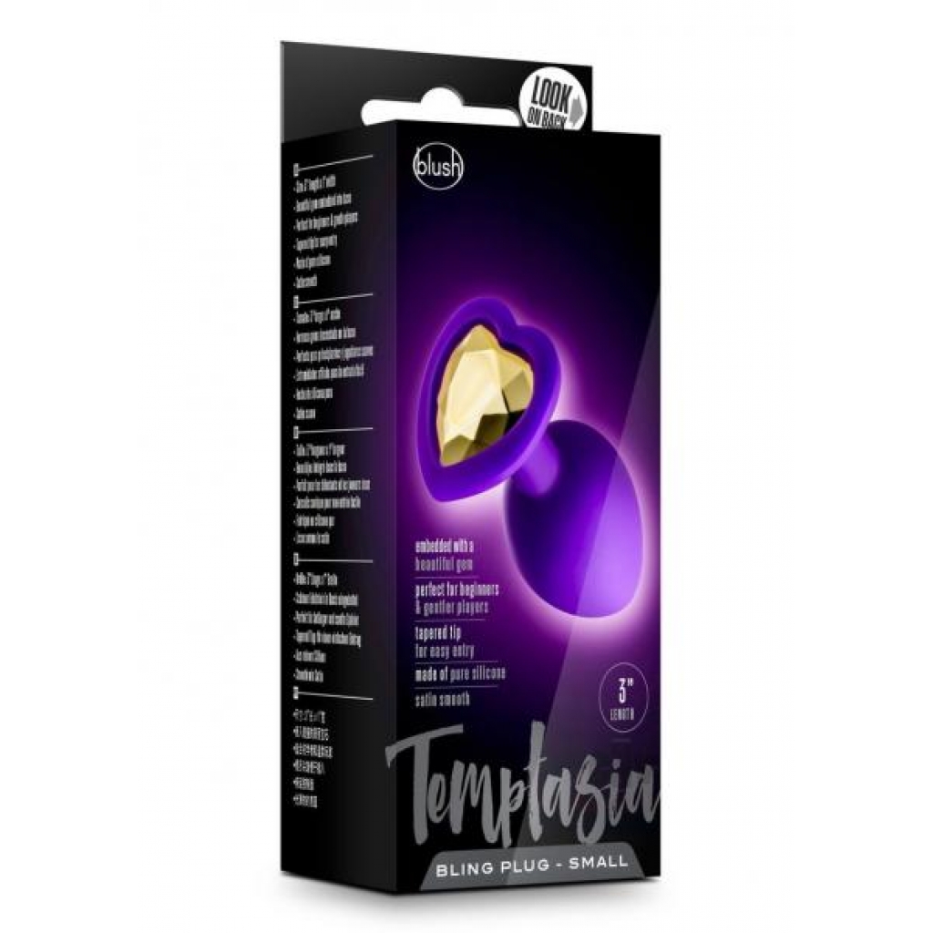 Temptasia Bling Plug Sm Purple - Anal Plugs