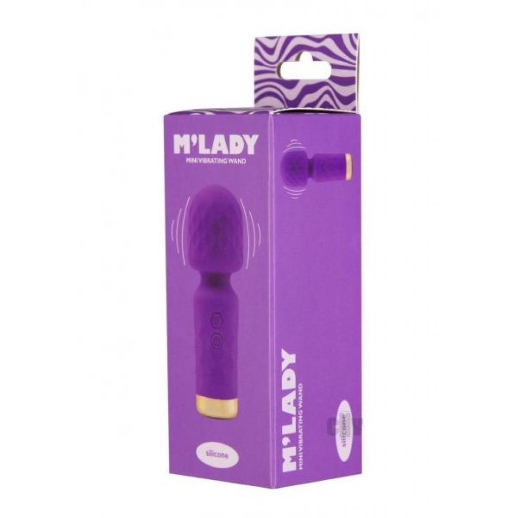 Mlady Mini Vibrating Wand Purple - Body Massagers