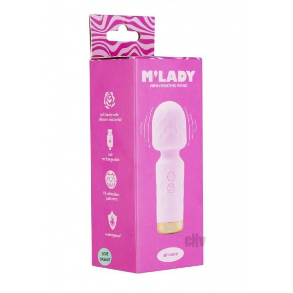 Mlady Mini Vibrating Wand Pink - Body Massagers