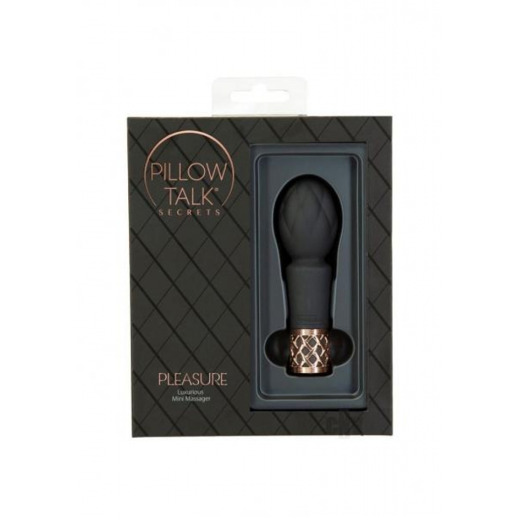 Pillow Talk Secrets Pleasure Wand Blk - Body Massagers