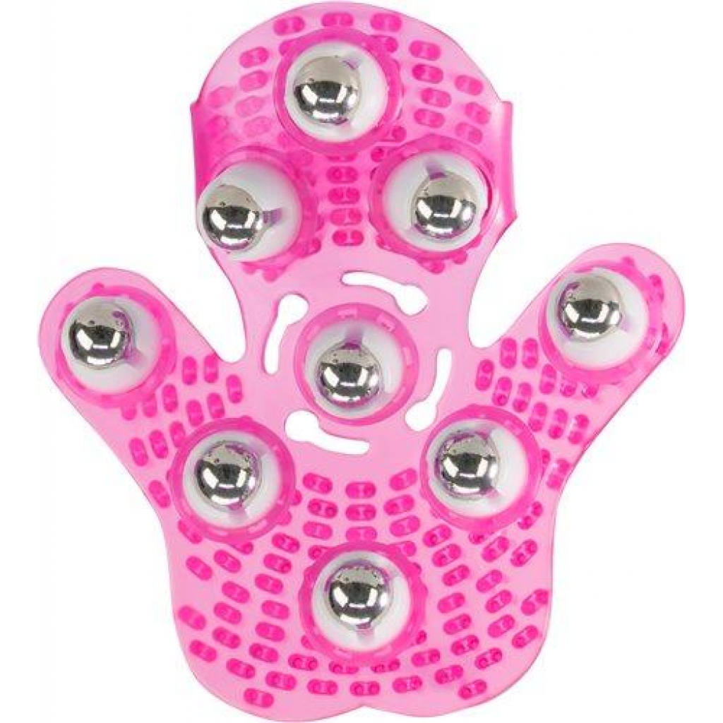 Roller Balls Massager Pink Massage Glove - Massagers