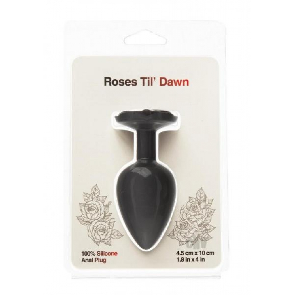 Roses Til Dawn Lg Black - Anal Plugs