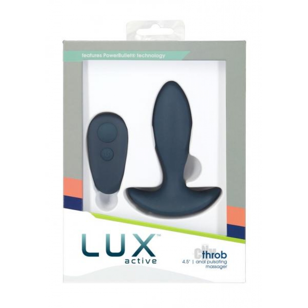 Lux Active Throb W/remote 4.5 Blue - Anal Plugs