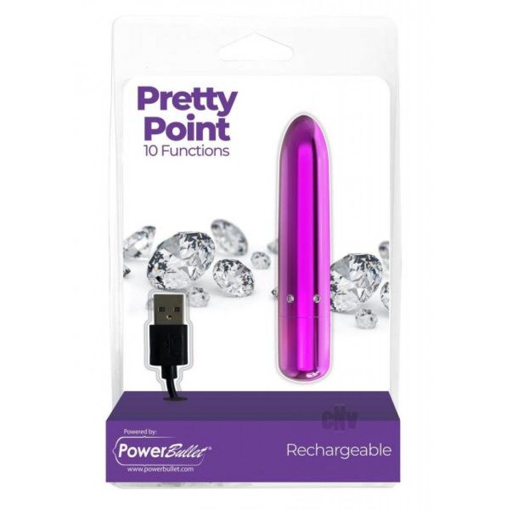 Powerbullet Pretty Point Purple - Bullet Vibrators