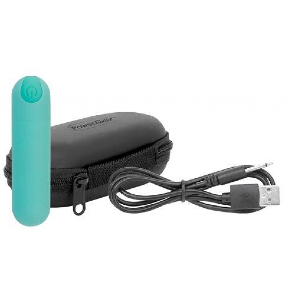 Essential Power Bullet Vibrator Teal Green - Bullet Vibrators