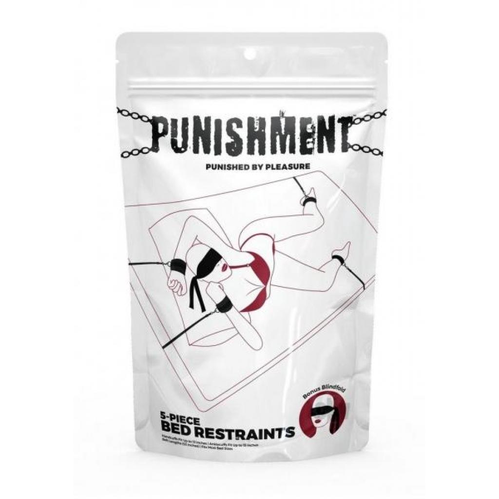 Punishment Bed Restraints 5pc - Babydolls & Slips