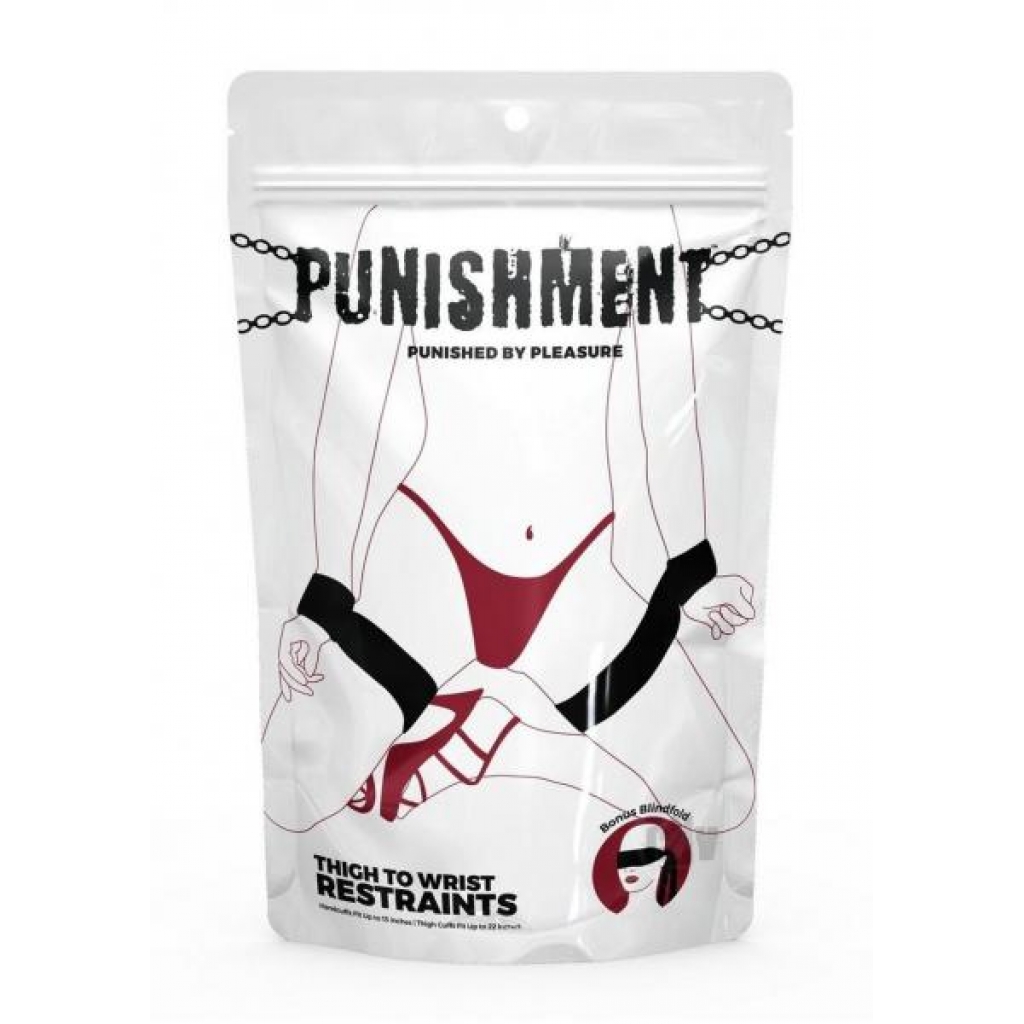 Punishment Thigh To Wrist Restraints - Babydolls & Slips