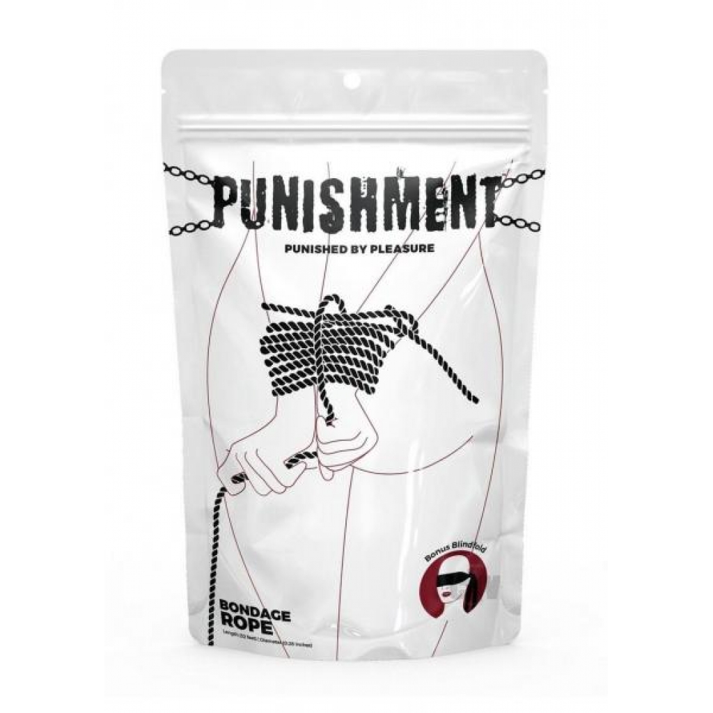 Punishment Bondage Rope Black - Rope, Tape & Ties