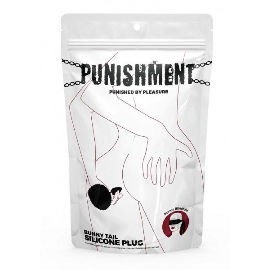 Punishment Bunny Tail Plug Black - Anal Plugs