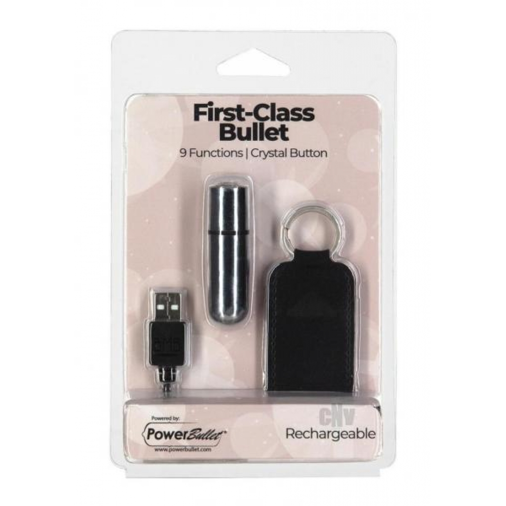 Powerbullet First Class Mini Bullet Silv - Bullet Vibrators